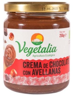 Vegetalia Crema Chocolate Avellanas Bio 250G
