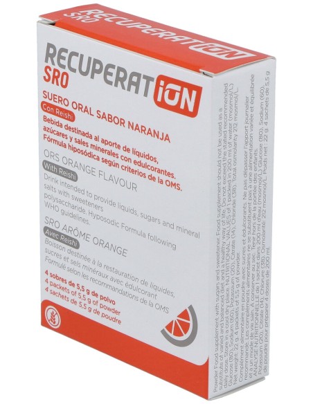 Recuperat-Ion Suero Oral Sabor Naranja 4Sbrs.