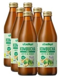 Voelkel Kombucha Lima Y Jengibre Bio 6X330Ml