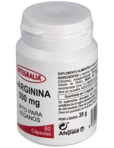 Integralia Arginina 500Mg 60Caps
