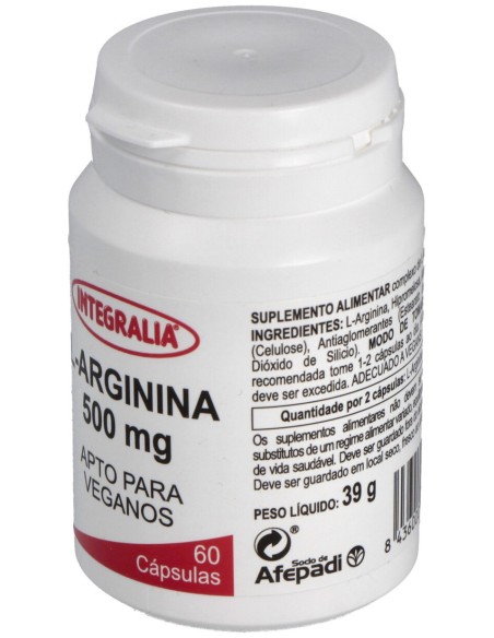 Integralia Arginina 500Mg 60Caps