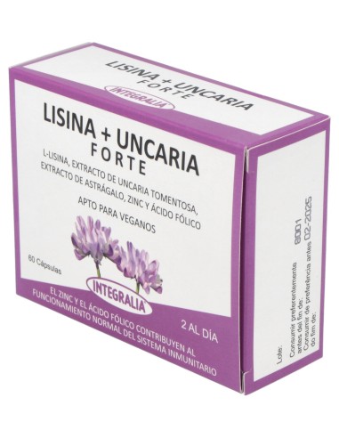 Integralia Lisina + Uncaria Forte 60Caps