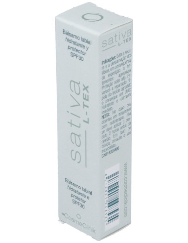 Sativa L-Tex Balsamo Labial Cosmeclinik Tubo 15Ml