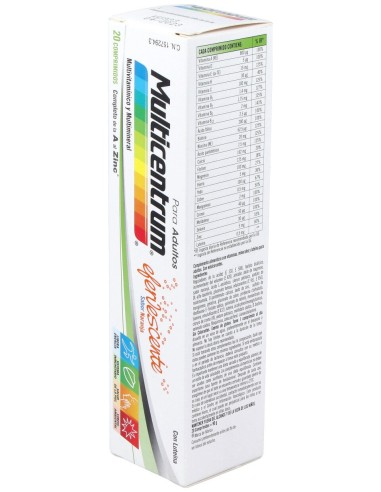 Multicentrum 20 Comprimidos Efervescentes