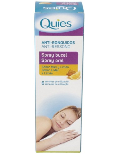 Quies Spray Bucal Antirronquidos Miel Y Limón 70Ml