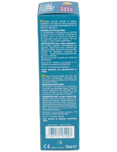 Quies Spray Bucal Antirronquidos Miel Y Limón 70Ml