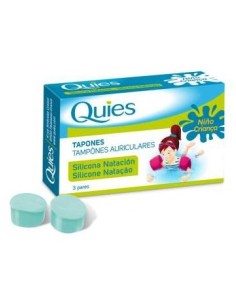 Quies Tapón Oído Silicona Natación Infantil 6Uds