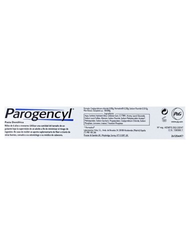 Parogencyl Pasta 2 Ud X125 Ml 20% Gratis