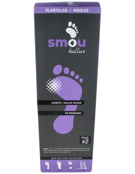 Smou Hallux Plantilla Para Juanete Y Pie Pronado 35/36 1 Par