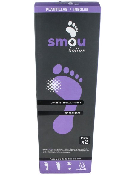 Smou Hallux Plantilla Para Juanete Y Pie Pronado 43/44 1 Par