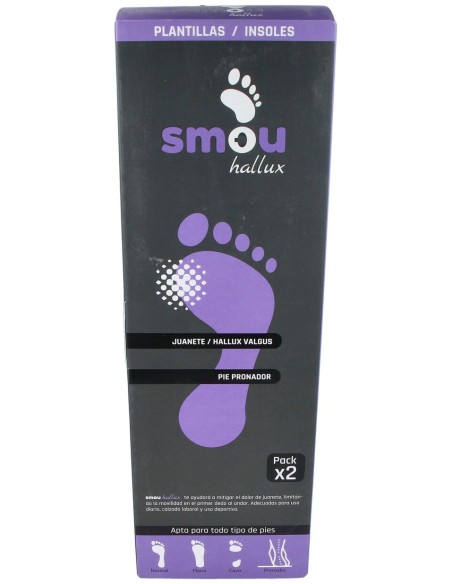 Smou Hallux Plantilla Para Juanete Y Pie Pronado 45/46 1 Par