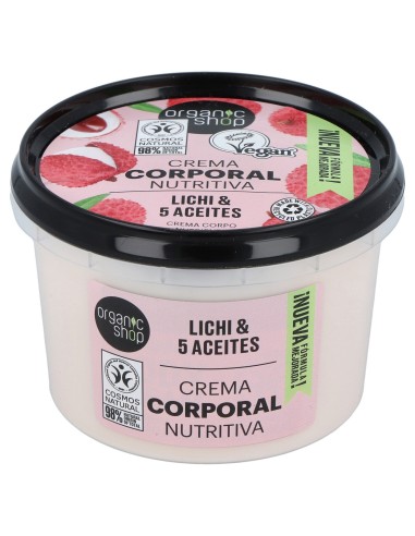 Organic Shop Crema Corporal Lichi Rosa 250Ml