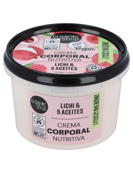 Organic Shop Crema Corporal Lichi Rosa 250Ml