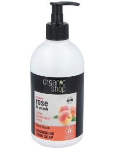 Organic Shop Jabón De Manos Nutritivo Rosa Melocotón 500Ml