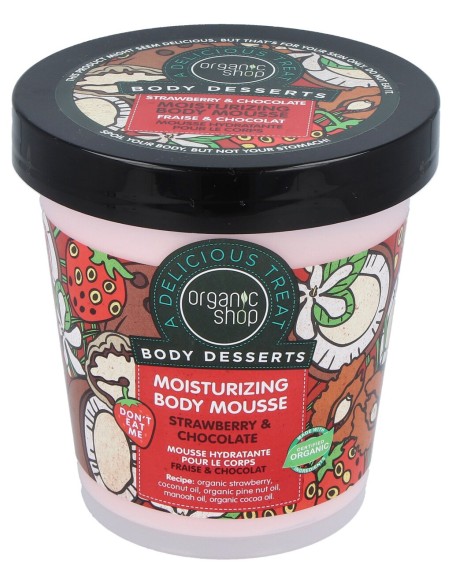 Mousse Corporal Hidratante Fresa Y Chocolate 450Ml