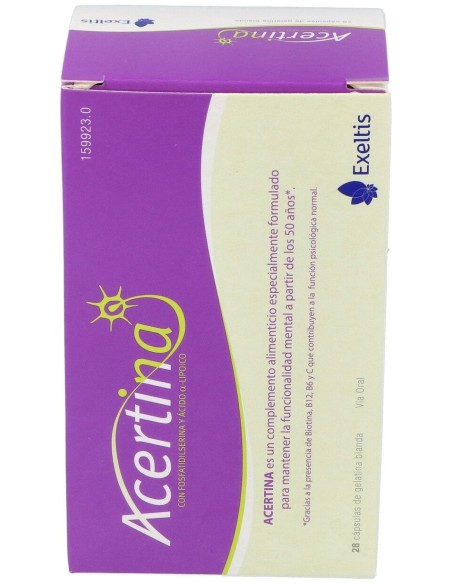 Acertina Fosfatidilserina Y Vitaminas 28Cap.