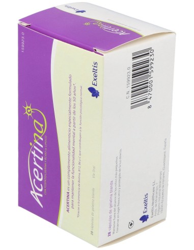 Acertina Fosfatidilserina Y Vitaminas 28Cap.
