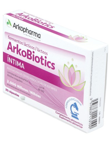 Arkobiotics Intimina Flora Vaginal 20Cáps