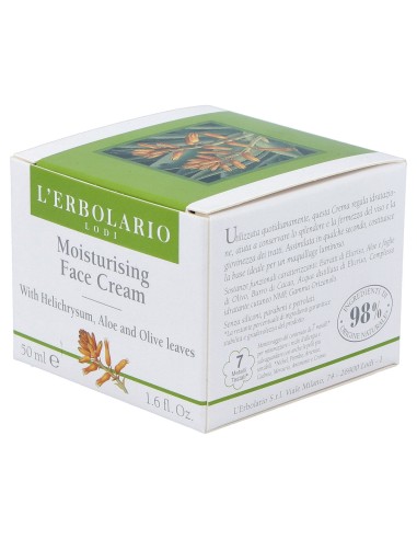 Crema Facial Hidratante Helicriso Y Aloe 50Ml.
