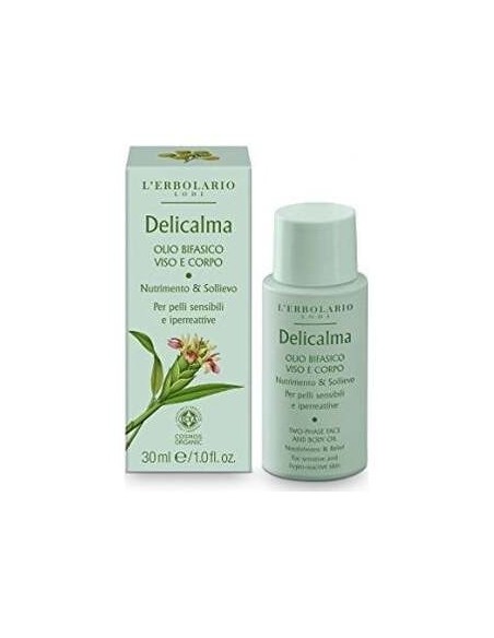 L'Erbolario Delicalma Óleo Bifásico Facial E Corporal 30Ml