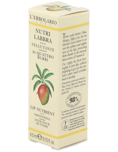 Labios Nutritivo Cuatro Mantecas 4,5Ml.