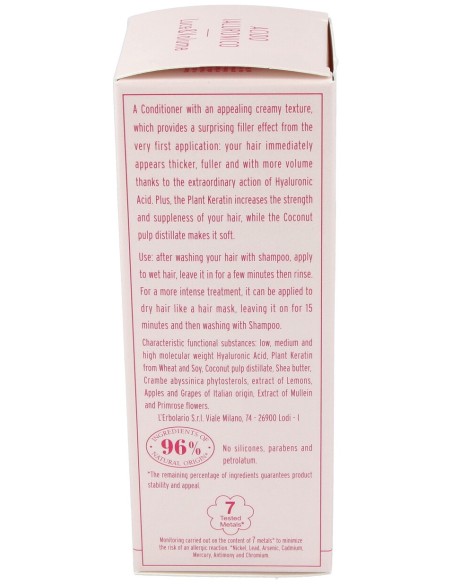L'Erbolario Crema Balsamo Capilar Efecto Filler Volumen 150Ml