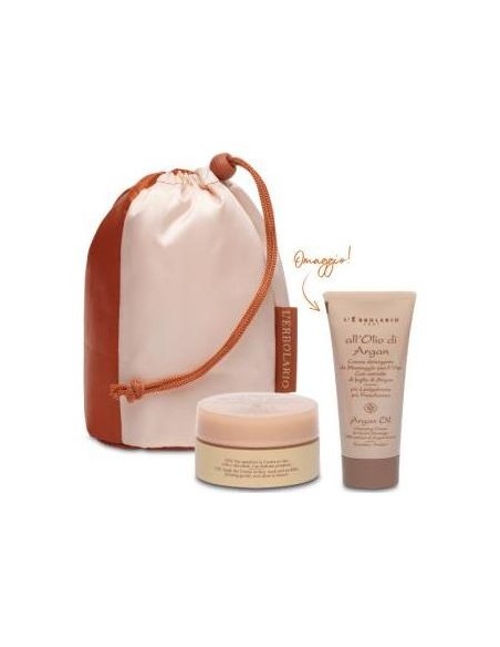 L'Erbolario Argan Beauty Set Crema Facial 50Ml + Detergente 50Ml
