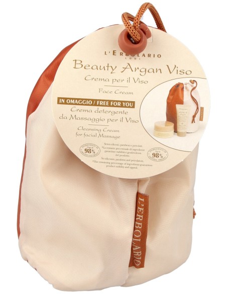 L'Erbolario Argan Beauty Set Crema Facial 50Ml + Detergente 50Ml