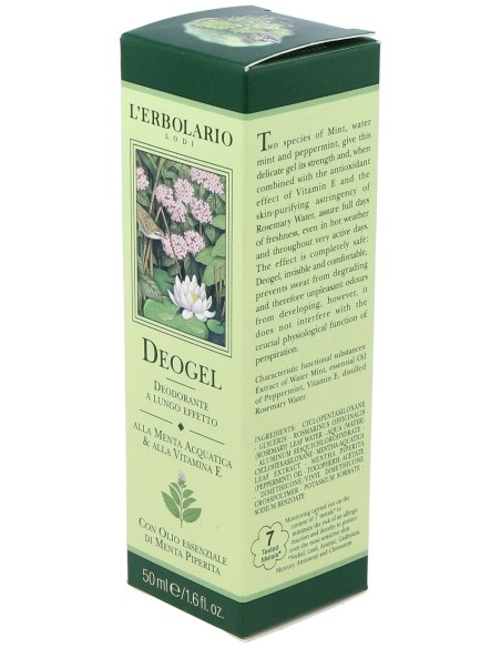Desodorante Deogel A La Menta Acuatica 50Ml.