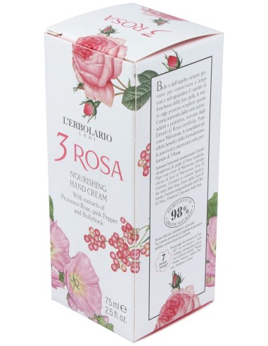 3 Rosas Crema Manos Nutritiva 75Ml.