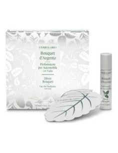 Bouquet De Plata Perfumador Automovil Con Hoja