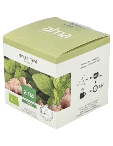 Jengibre Menta Infusion 15Piramides. Eco Vegan