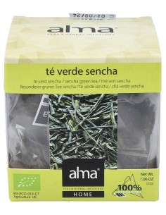 Alma Home Te Verde Sencha Infusion Eco Vegan 15 Sobres