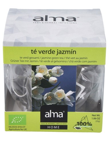 Te Verde Jazmin Infusion 15Piramides. Eco Vegan
