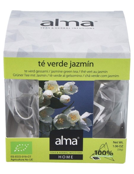 Te Verde Jazmin Infusion 15Piramides. Eco Vegan