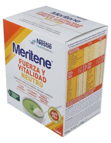Meritene Neutro Al Plato 7 X 50 Gramos