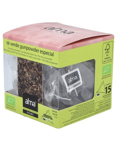 Te Verde Gunpower Infusion 15Piramide. Eco Vegan