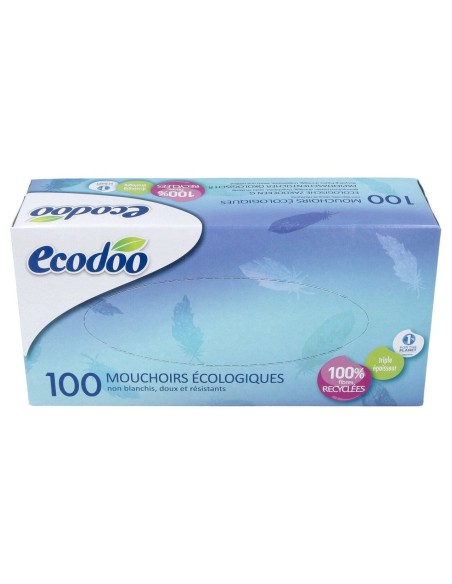 Ecodo Pañuelo Caja Triplecaps 100% 100Uds