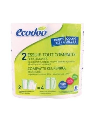 Ecodoo Papel De Cocina Reciclado 2Uds
