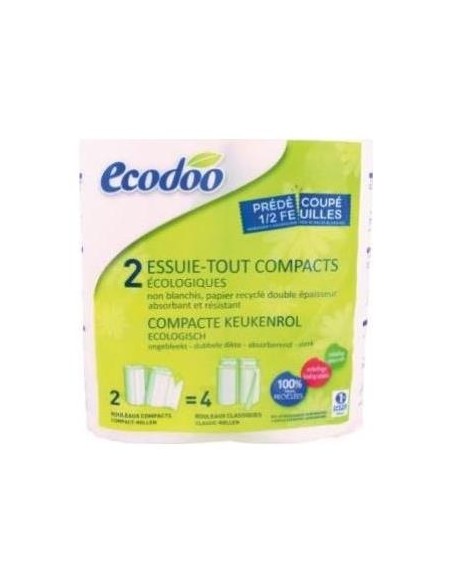 Ecodoo Papel De Cocina Reciclado 2Uds