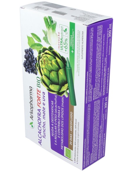 Arkofluido Alcachofa Forte 20 Ampollas Bebibles