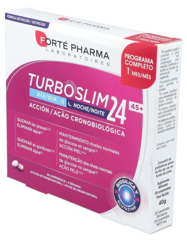 Forté Pharma Turboslim 24 45+ Día Y Noche 56Comp
