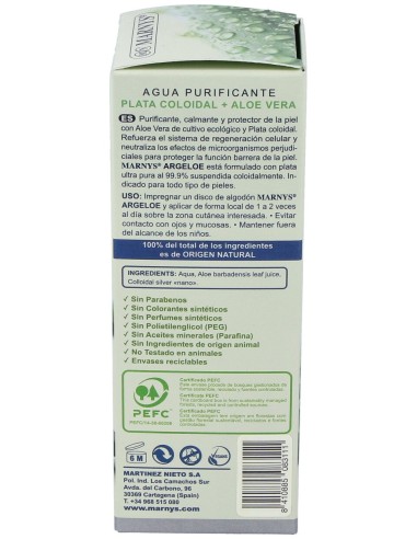 Marnys Argeloe Tonico Facial 100Ml