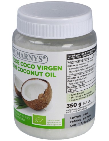 Aceite De Coco Virgen Bote 350Gr. Bio