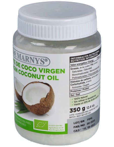 Aceite De Coco Virgen Bote 350Gr. Bio
