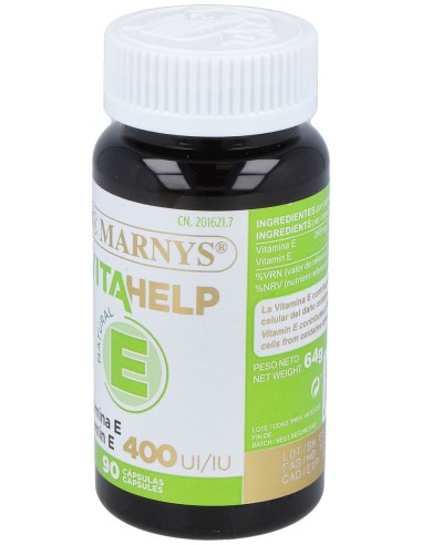 Marnys Vitamina E 400Ui Línea Vitahelp 90Caps