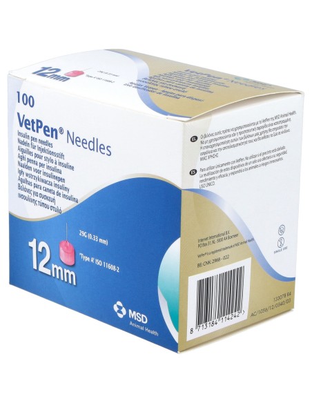 Vetpen Needles 12Mm 100/Box 449 (Ndr)