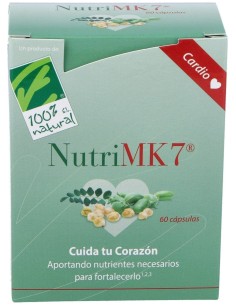 100% Natural Nutrimk7 Cardio Caja Con 60 Cápsulas Vegetales