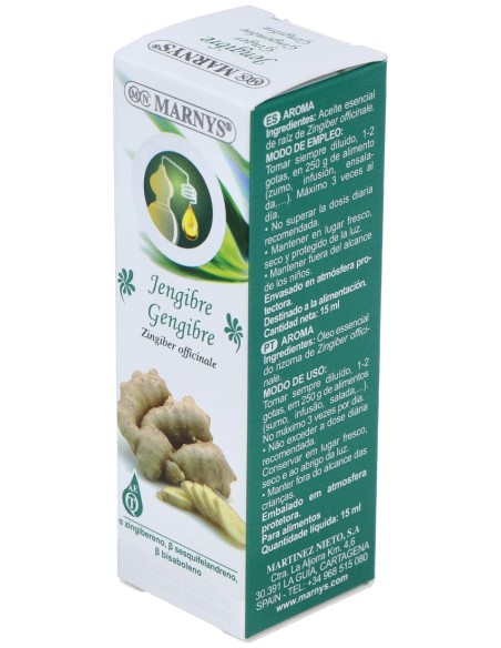 Marnys Aceite Esencial Alimentario De Jengibre Estuche 15Ml