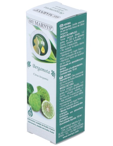 Marnys Aceite Esencial Alimentario De Bergamota...